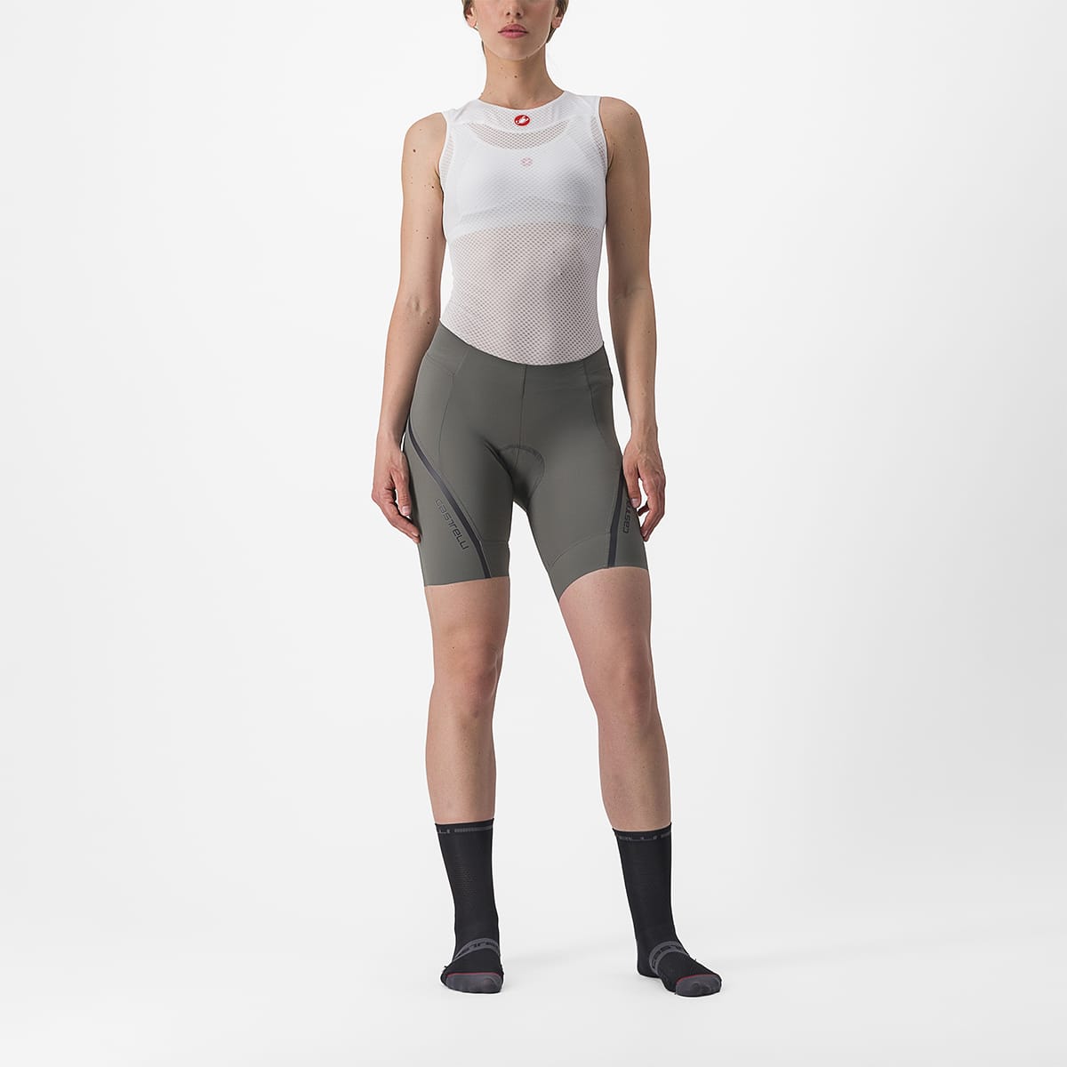 CASTELLI VELOCISSIMA 3 Corto Mujer Gris