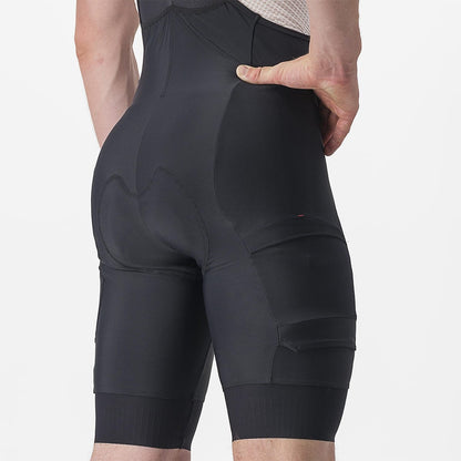 Culote Corto con Tirantes CASTELLI UNLIMITED CARGO Negro
