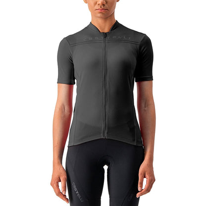 Maillot CASTELLI ANIMA 4 Mujer Mangas Cortas Negro 