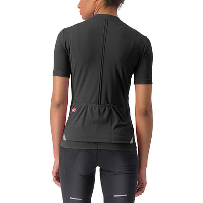Maillot CASTELLI ANIMA 4 Mujer Mangas Cortas Negro 