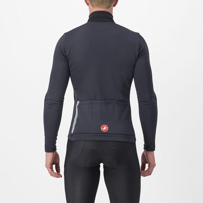 Maillot CASTELLI ENTRATA THERMAL Mangas Largas Negro/Rojo