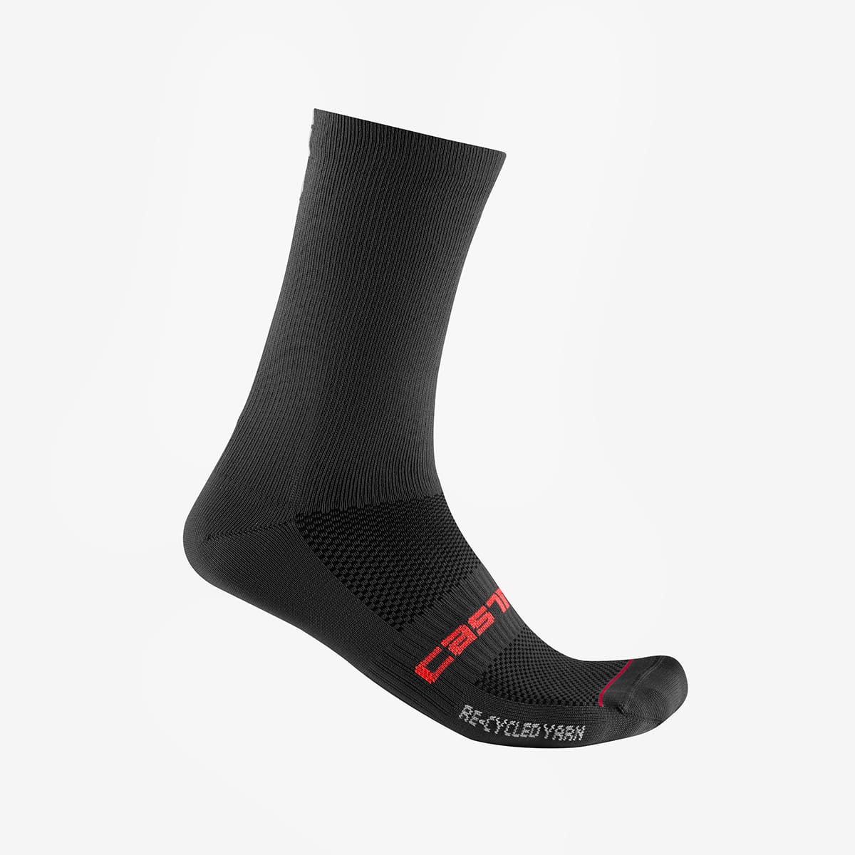 Calcetines CASTELLI RE-CYCLE THERMAL 18 Negro