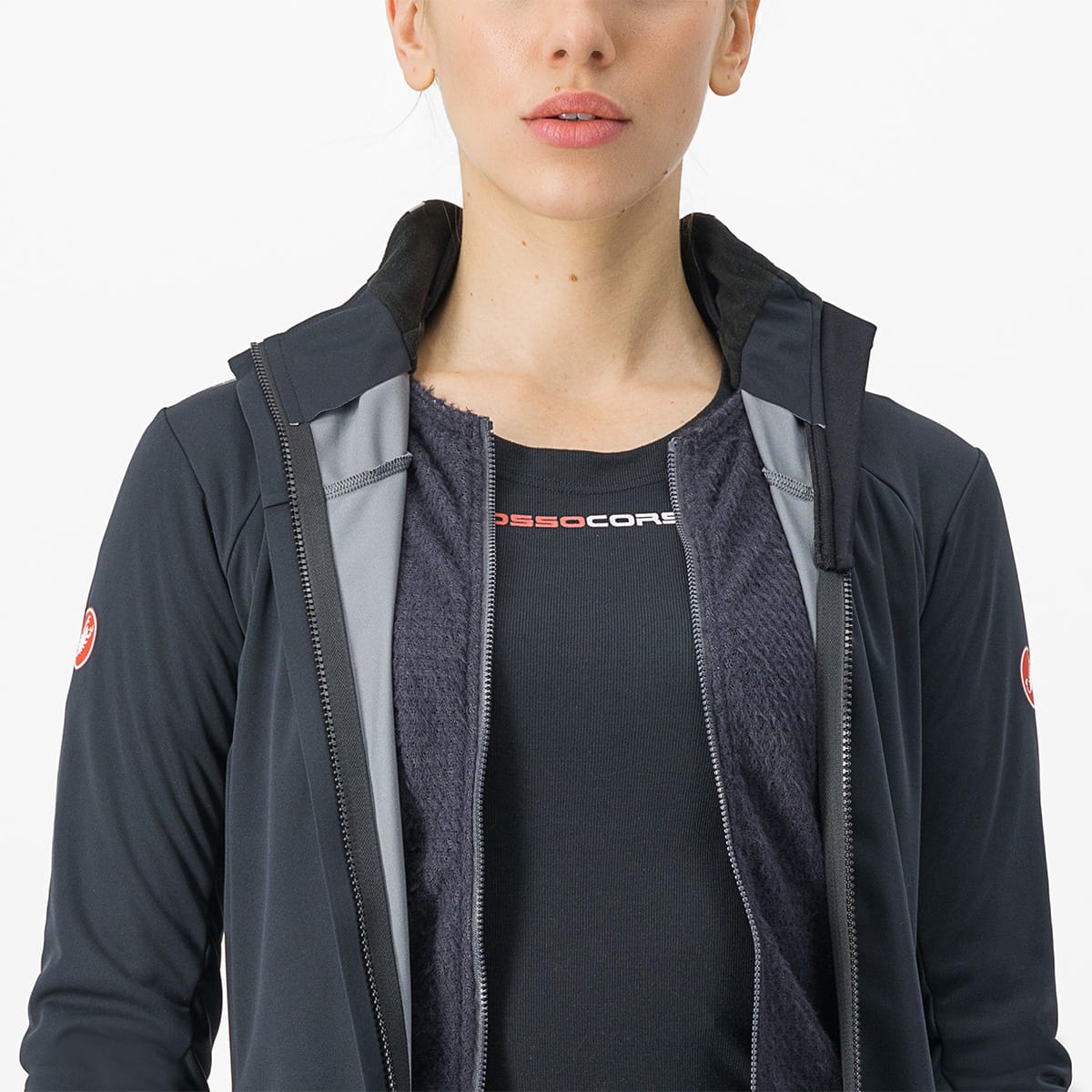 Chaqueta CASTELLI ALPHA DOPPIO ROS Mujer Negro/Gris