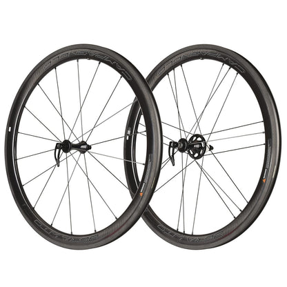Par de Ruedas CAMPAGNOLO BORA WTO 45 DARK LABEL para Neumáticos