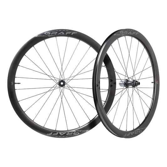 Par de ruedas MICHE GRAFF AERO DISC Tubeless Ready (Center Lock)