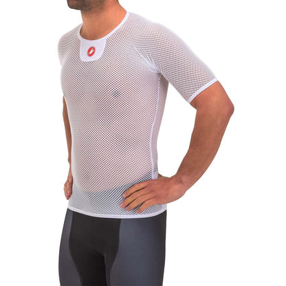 Ropa Interior Técnica CASTELLI CORE MESH 3 Manga Corta Blanco