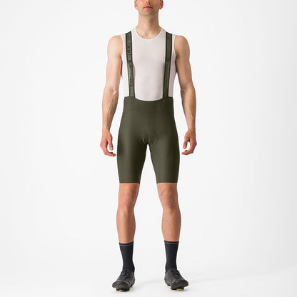 Culote Corto con Tirantes CASTELLI ESPRESSO Caqui