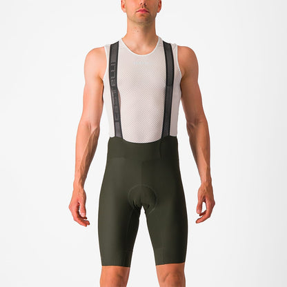 Culote Corto con Tirantes CASTELLI ESPRESSO Caqui
