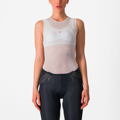 Ropa Interior Técnica CASTELLI PRO MESH Mujer Sin Mangas Blanco