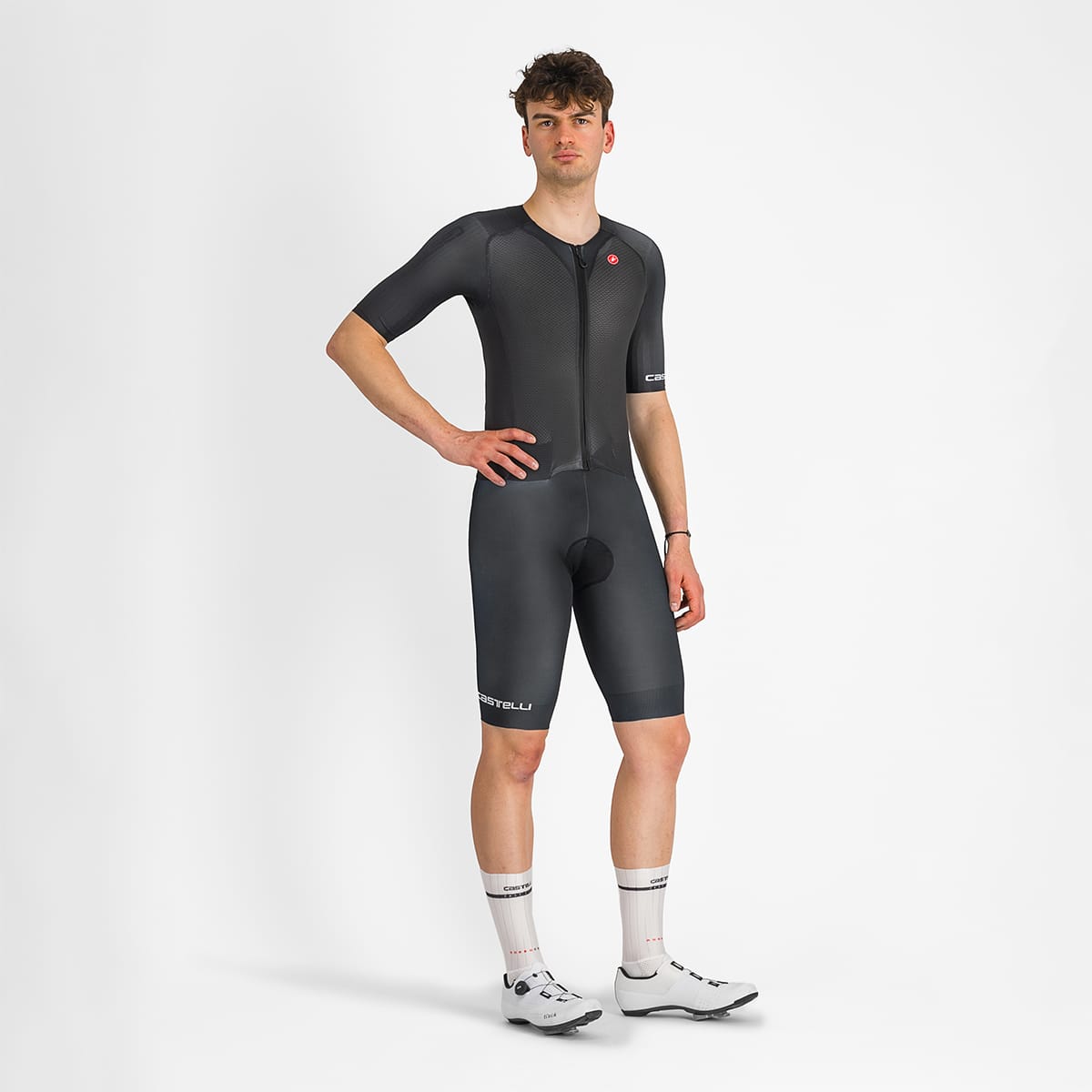 Mono CASTELLI SANREMO BTW SPEED Mangas Cortas Negro