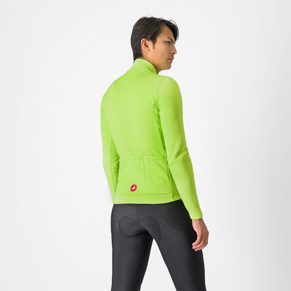 Maillot CASTELLI ENTRATA THERMAL Manga Larga Amarillo/Gris
