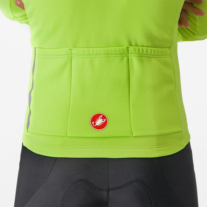 Maillot CASTELLI ENTRATA THERMAL Manga Larga Amarillo/Gris