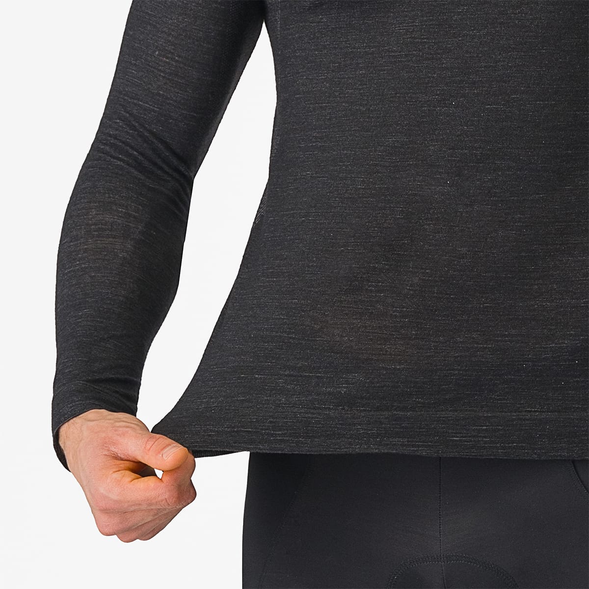 CASTELLI MERINO SEAMLESS Ropa interior de manga larga Negro