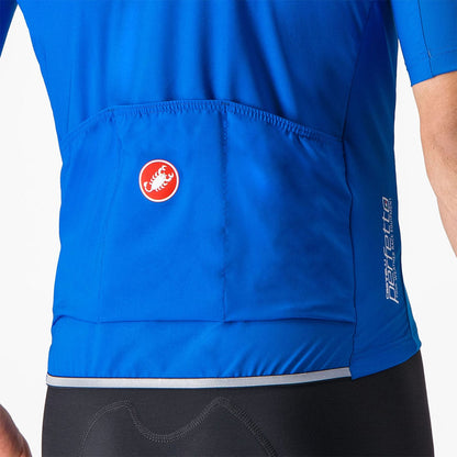 Maillot CASTELLI PERFETTO RoS 2 WIND Manga Corta Azul