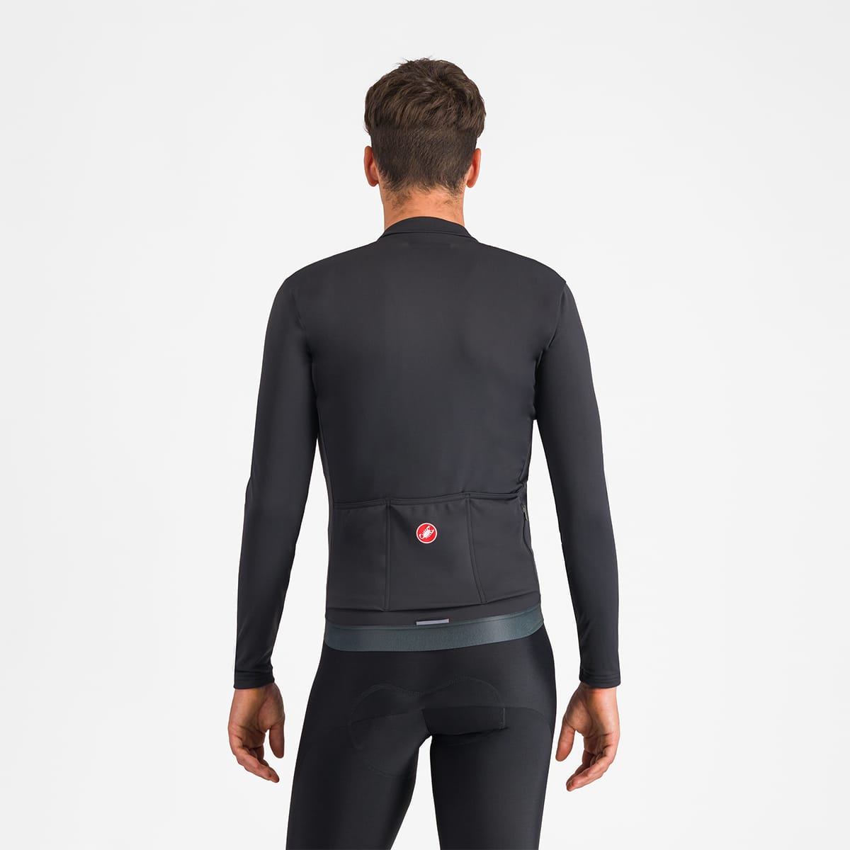Maillot de manga larga CASTELLI ESPRESSO THERMAL Negro