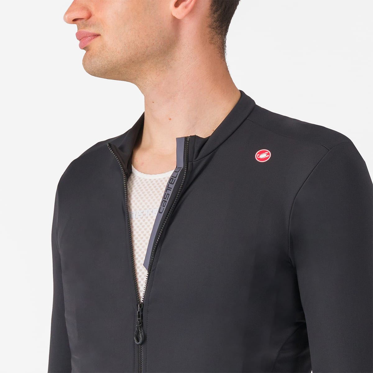 Maillot de manga larga CASTELLI ESPRESSO THERMAL Negro