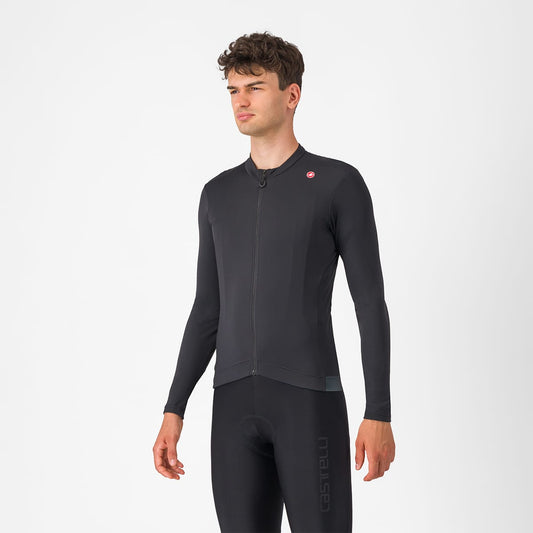 Maillot de manga larga CASTELLI ESPRESSO THERMAL Negro