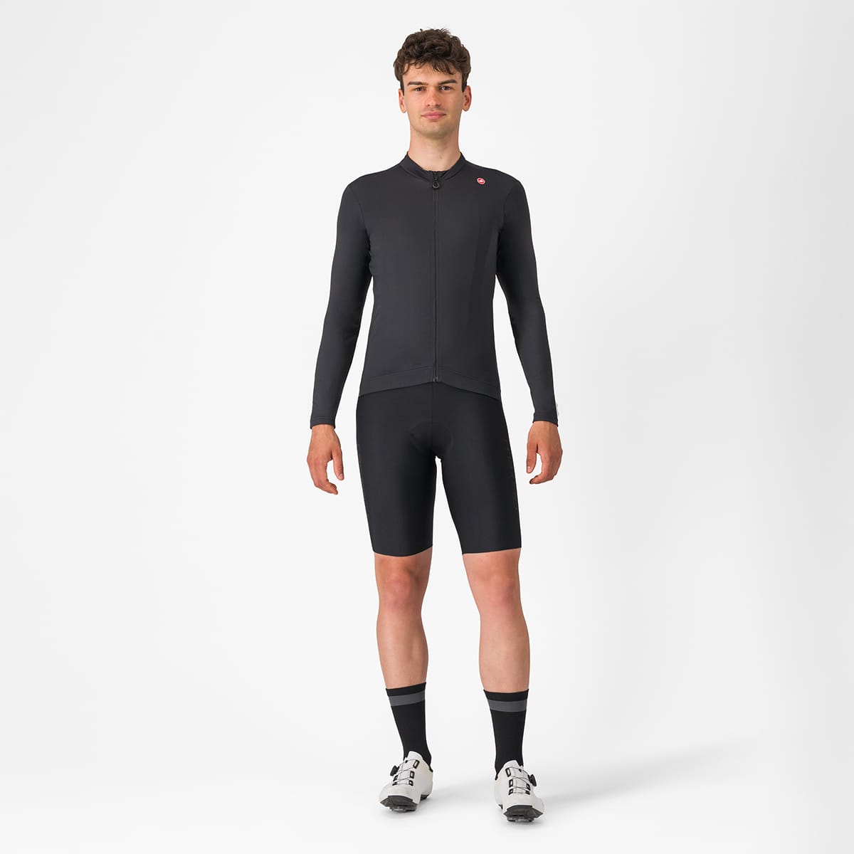 Maillot de manga larga CASTELLI ESPRESSO THERMAL Negro