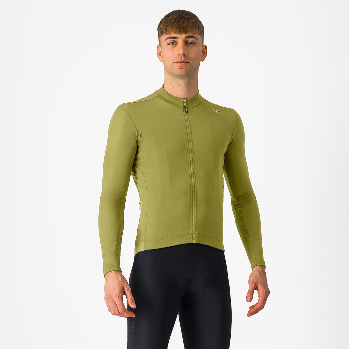 Maillot de manga larga CASTELLI ESPRESSO THERMAL Verde