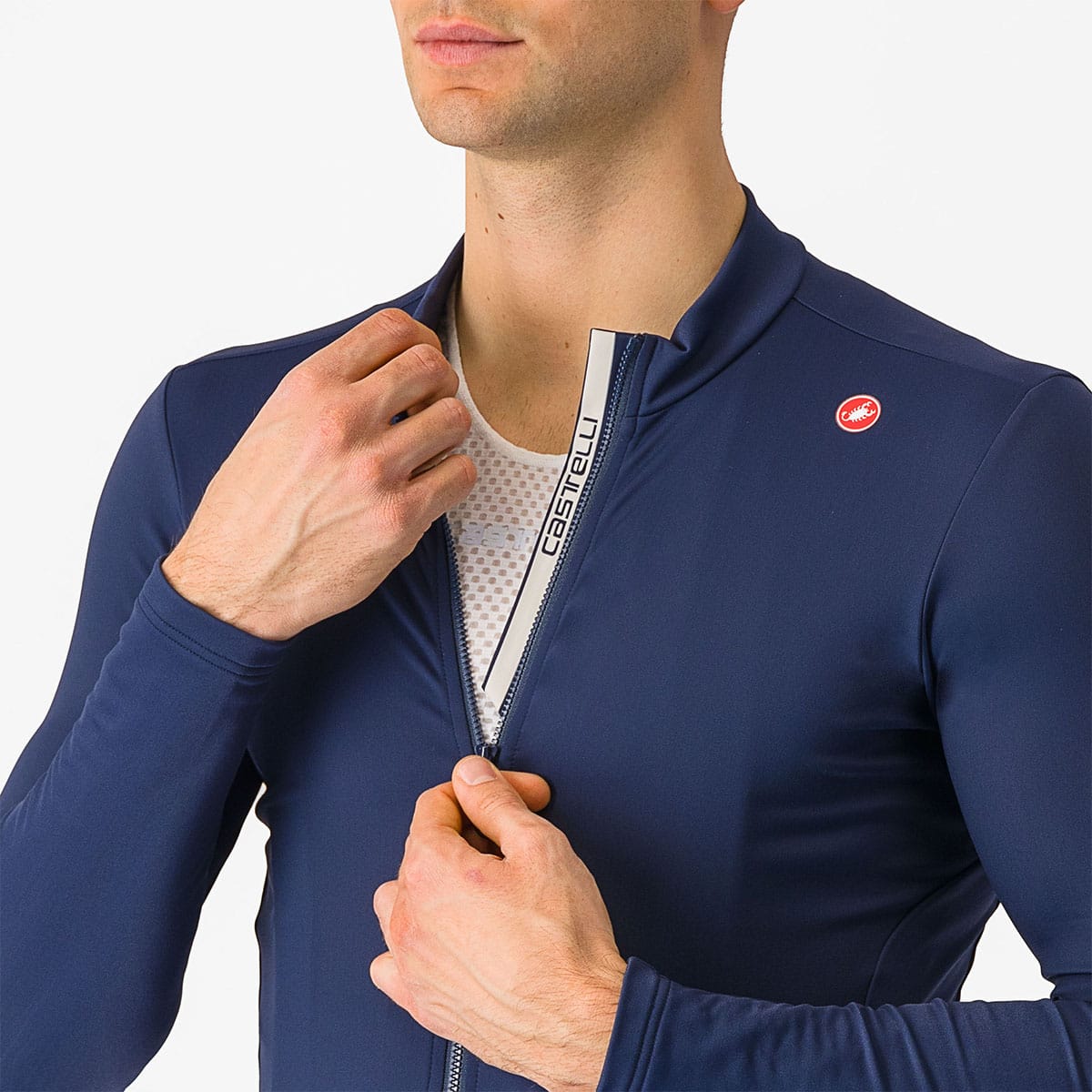 Maillot de manga larga CASTELLI ESPRESSO THERMAL Azul