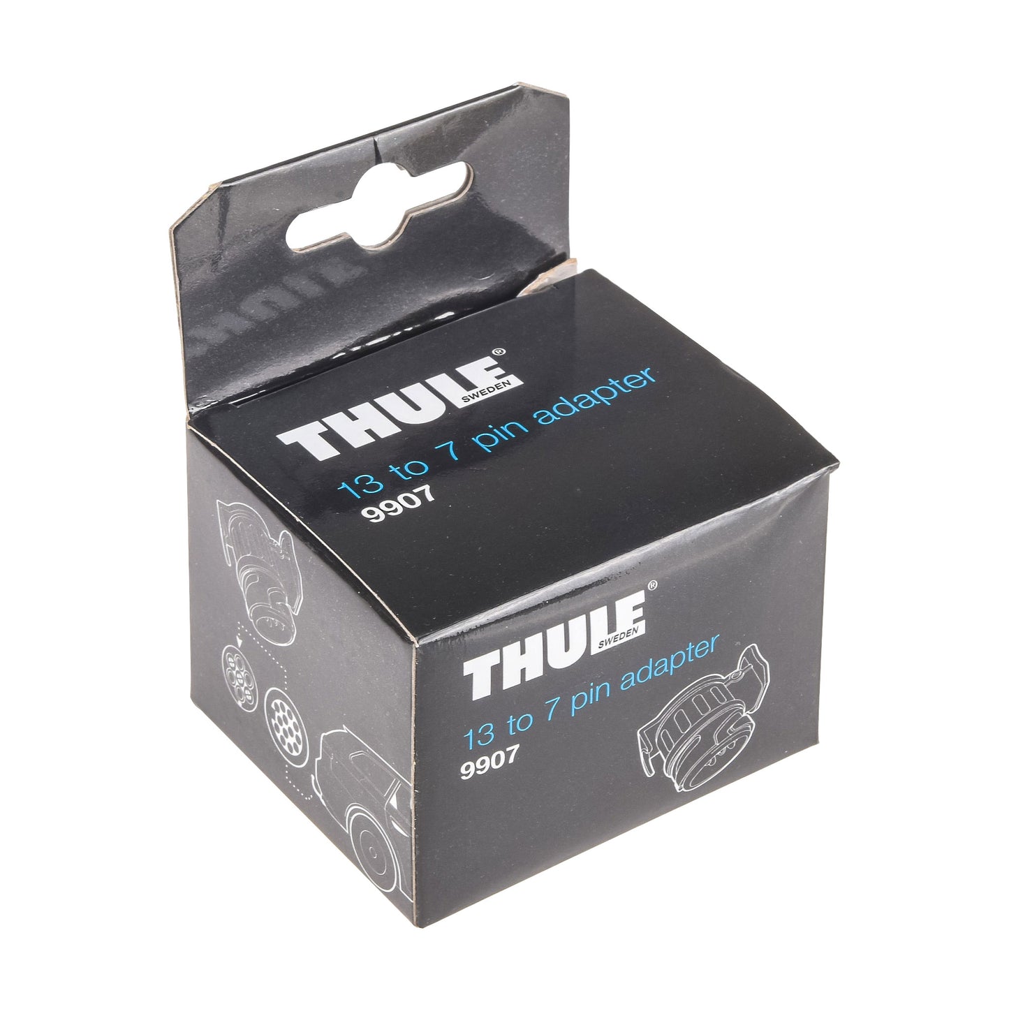 Adaptador de 13 clavijas a 7 clavijas para enganche de bola THULE Negro