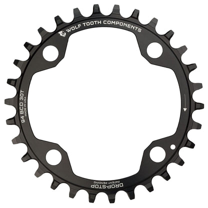 Plato WOLF TOOTH 94 BCD 10/11V Sram X01/X1/GX/NX 4 agujeros 94mm Negro