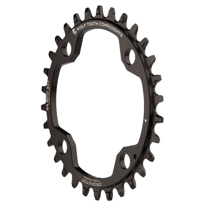 Plato WOLF TOOTH 94 BCD 10/11V Sram X01/X1/GX/NX 4 agujeros 94mm Negro