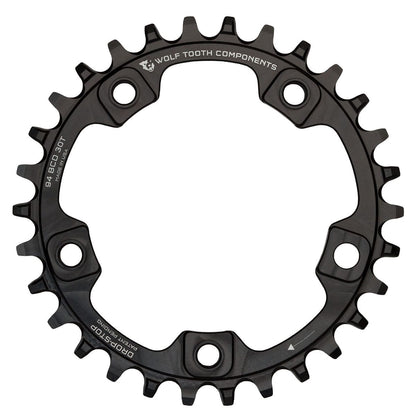 Plato WOLF TOOTH 94 BCD 9/10/11/12V 5 Agujeros 94mm Negro