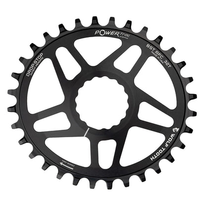 Plato Mono WOLF TOOTH ELLIPTICAL BOOST 12V Raceface CINCH Direct Mount Offset 3mm Negro