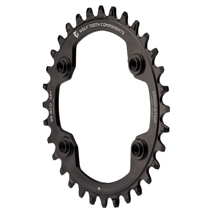Plato WOLF TOOTH 96 BCD 11V Shimano XTR M9000/M9020 4 Agujeros 96mm Negro