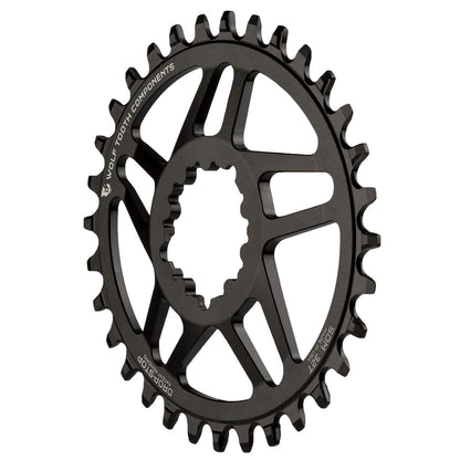 Plato Mono WOLF TOOTH ELLIPTICAL 10/11/12V Sram Direct Mount Offset 6mm Negro