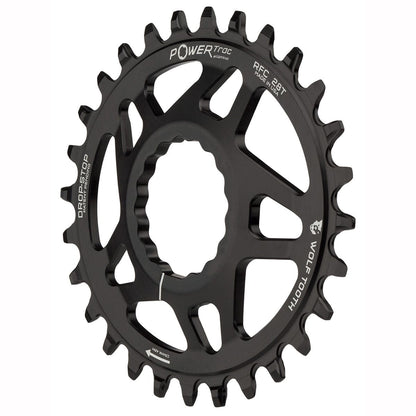 Plato Mono WOLF TOOTH ELLIPTICAL 9/10/11/12V Raceface CINCH Direct Mount Offset 6mm Negro