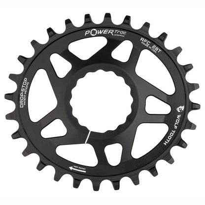 Plato Mono WOLF TOOTH ELLIPTICAL 9/10/11/12V Raceface CINCH Direct Mount Offset 6mm Negro