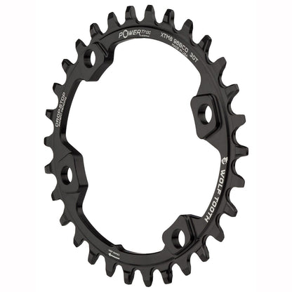 Plato WOLF TOOTH ELLIPTICAL 96 BCD 11V Shimano XT M8000/SLX M7000 4 Agujeros 96mm Negro