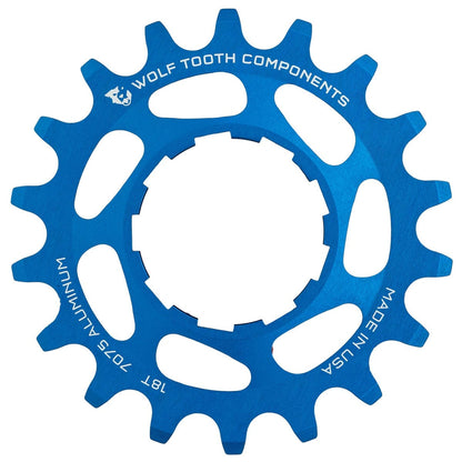 Piñón Single Speed WOLF TOOTH Alu Azul