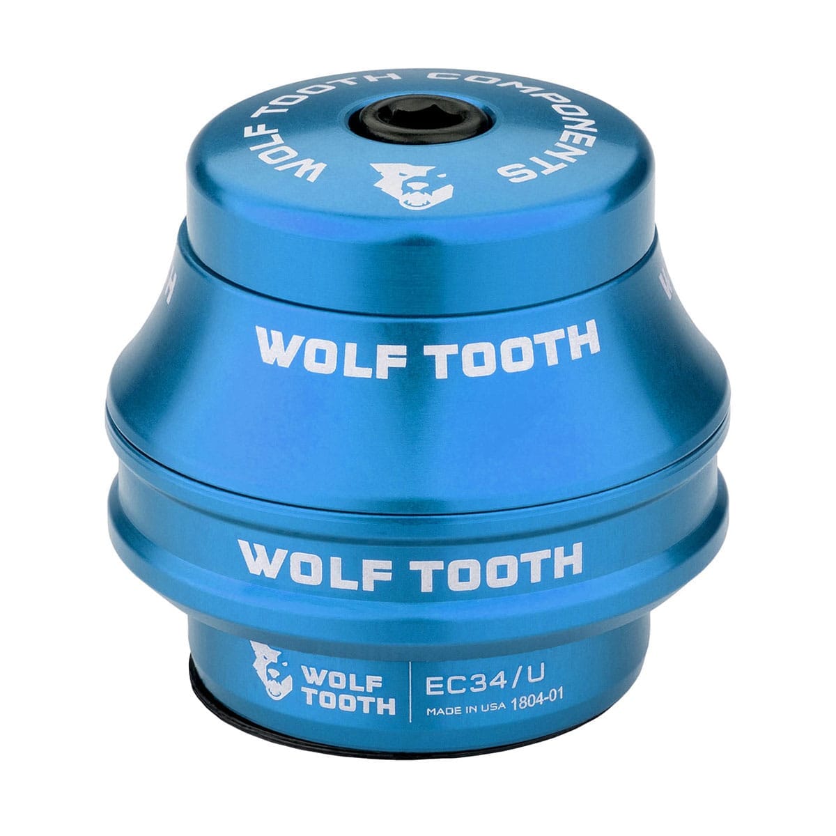 Copa alta para auricular externo WOLF TOOTH PREMIUM 1"1/8 EC34 Stack 16 mm Azul