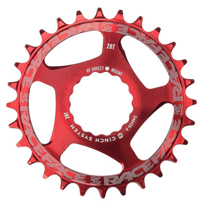 Plato Mono RACE FACE NARROW WIDE 9/10/11/12V Cinch Direct Mount Rojo