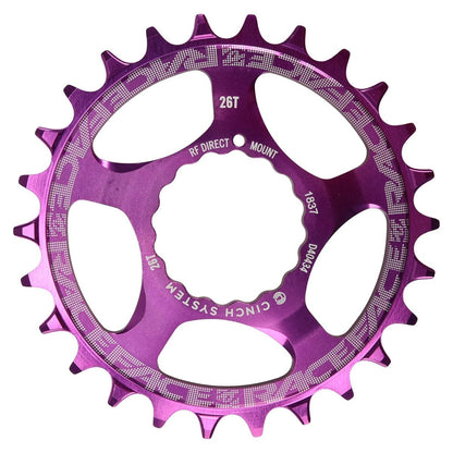 Plato Mono RACE FACE NARROW WIDE 9/10/11/12V Cinch Direct Mount Violeta