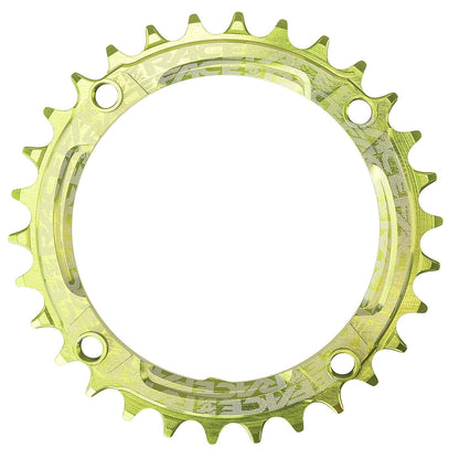 Plato Mono RACE FACE NARROW WIDE 9/10/11/12V 4 Agujeros 104 mm Verde