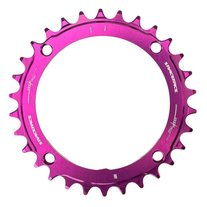 Plato Mono RACE FACE NARROW WIDE 9/10/11/12V 4 Agujeros 104 mm Violeta