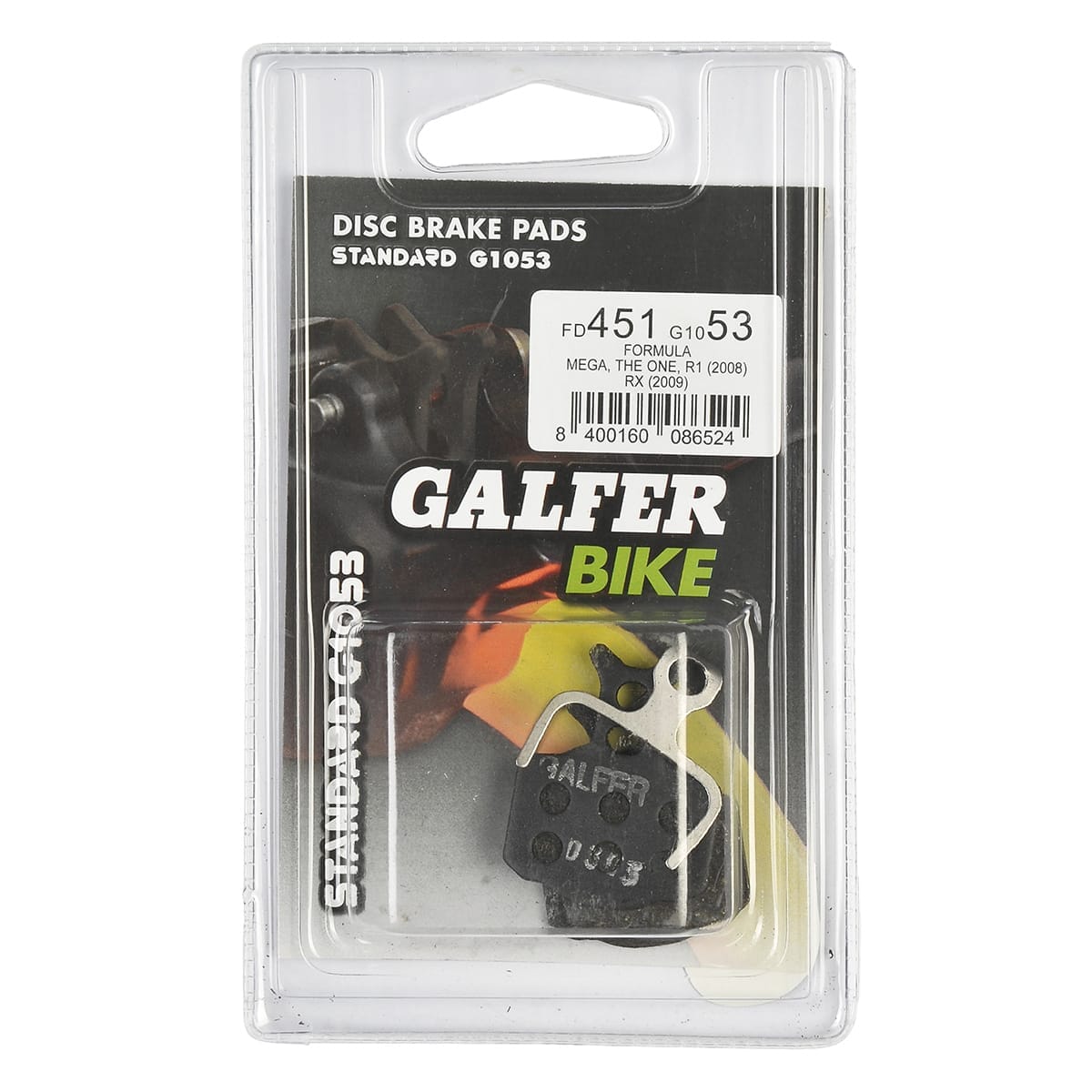 Plaquettes GALFER Formula Cura / Mega / The One / R0 / R1 / RX / RR1 / T1 / C1