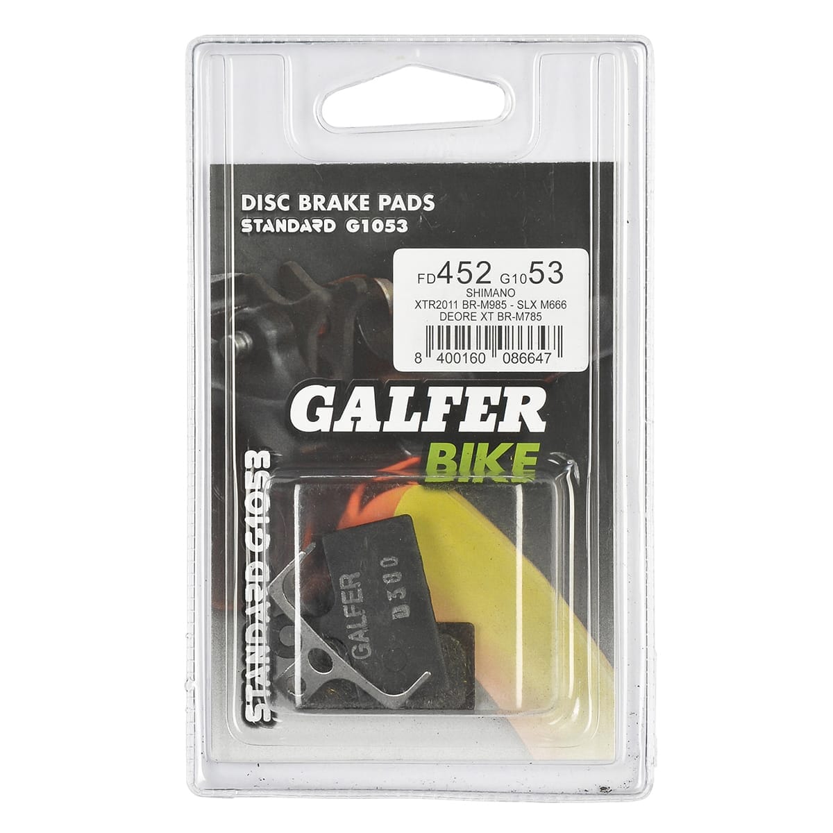 Plaquettes GALFER Shimano XTR / XT / SLX / Alfine