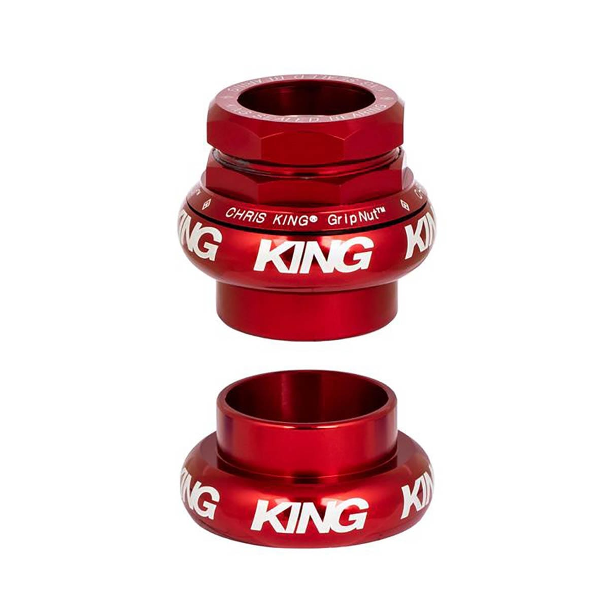 CHRIS KING GRIPNUT 1" External Headset EC30/EC30 Rojo