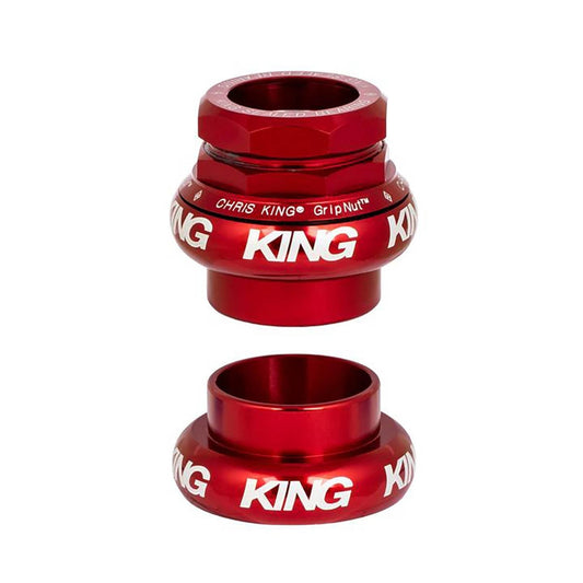 CHRIS KING GRIPNUT 1" External Headset EC30/EC30 Rojo
