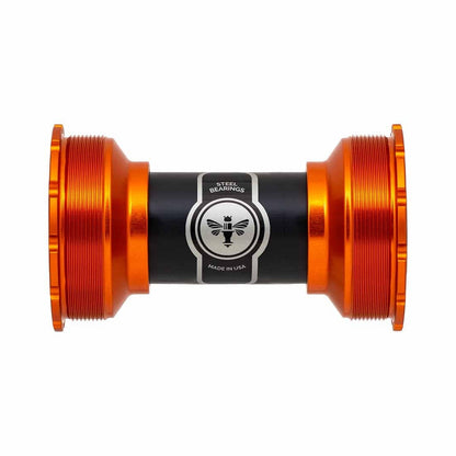 Pedalier CHRIS KING ThreadFit T47 24I 86/92mm Cerámico Naranja