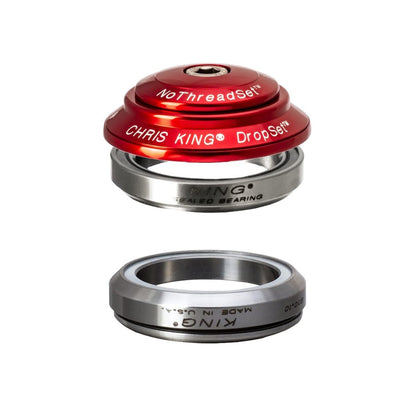 Juego de Dirección Integrado CHRIS KING DROPSET 4 1"1/8 IS42 45° Gris
