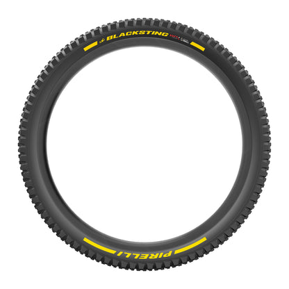 Cubierta PIRELLI SCORPION BLACK STING 29x2.40 Soft DualWall Tubeless Ready de aro flexible negro/amarillo Team Edition