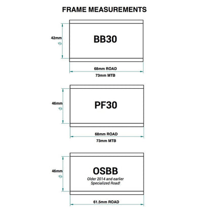 Caja de Pedalier PRAXIS BB/PF30 73 mm