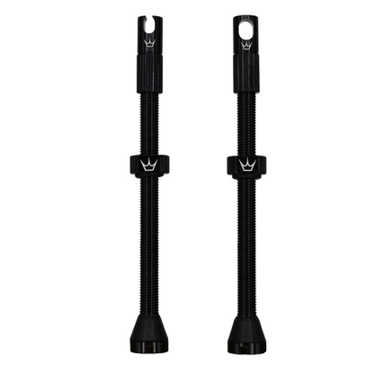 Válvulas Tubeless PEATY'S x Chris King MK2 Presta 80 mm (x2) Negro