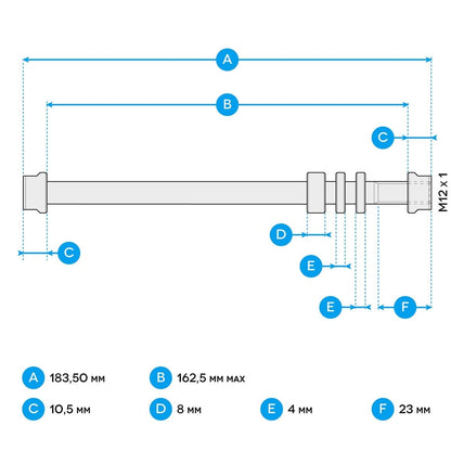 Adaptador Eje Trasero TACX T1707 E-Thru 12x1 mm